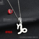 TitaniumStainless Steel Korea Geometric necklace  Aries NHHF0073Ariespicture10
