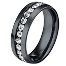 TitaniumStainless Steel Fashion Geometric Ring  Black5 NHHF0119Black5picture28