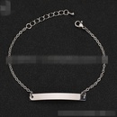 TitaniumStainless Steel Simple Geometric bracelet  Steel color NHHF0179Steelcolorpicture1