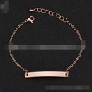 TitaniumStainless Steel Simple Geometric bracelet  Steel color NHHF0179Steelcolorpicture3