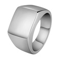 TitaniumStainless Steel Fashion Geometric Ring  Black7 NHHF0850Black7picture57