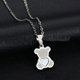 TitaniumStainless Steel Simple Animal necklace  Butterfly  Alloy NHHF0064ButterflyAlloypicture26