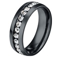 TitaniumStainless Steel Fashion Geometric Ring  Black5 NHHF0119Black5picture75