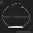 TitaniumStainless Steel Simple Geometric bracelet  Steel color NHHF0179Steelcolorpicture9