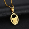 TitaniumStainless Steel Korea Geometric necklace  Shell  Owl NHHF0180ShellOwlpicture16