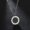 TitaniumStainless Steel Korea Geometric necklace  Steelwhite shell NHHF0253Steelwhiteshellpicture19