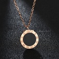 TitaniumStainless Steel Korea Geometric necklace  Steelwhite shell NHHF0253Steelwhiteshellpicture21