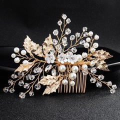 Beads Fashion Flowers Hair accessories  (Alloy) NHHS0407-Alloy