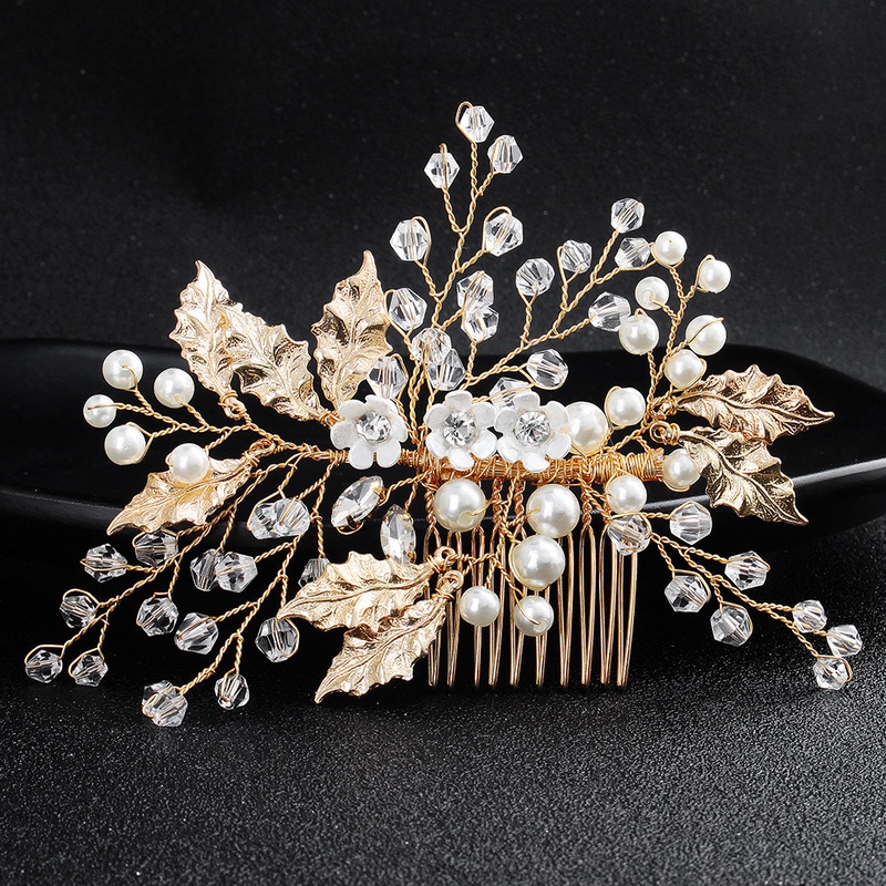 Beads Fashion Flowers Hair accessories  Alloy NHHS0407Alloy