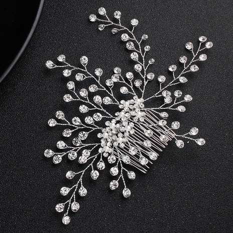 Imitated crystal&CZ Fashion Flowers Hair accessories  (Alloy) NHHS0410-Alloy's discount tags