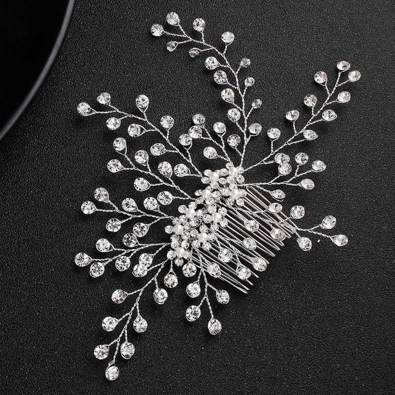 Imitated crystalCZ Fashion Flowers Hair accessories  Alloy NHHS0410Alloy