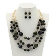 Plastic Fashion Geometric necklace  green NHCT0286greenpicture13
