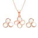 Alloy Korea Flowers The necklace  61172438 rose alloy NHXS157561172438rosealloypicture1