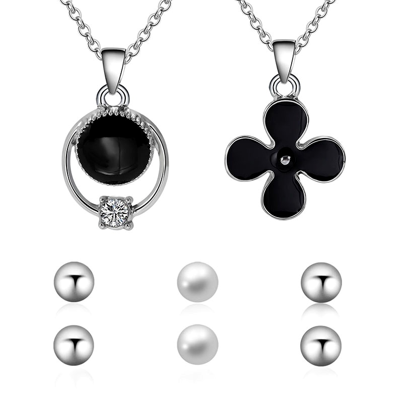 Alloy Simple Flowers The necklace  66181009 alloy NHXS161766181009alloy
