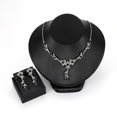 Alloy Fashion Flowers The necklace  (61172556 a alloy) NHXS1643-61172556-a-alloy