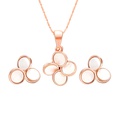 Alloy Korea Flowers The necklace  61172438 rose alloy NHXS157561172438rosealloypicture3