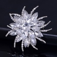 Alloy Korea Flowers A brooch  white NHDR2666whitepicture17