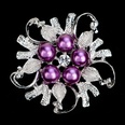 Alloy Fashion Flowers A brooch  18 k white Aa027  B NHDR268518kwhiteAa027Bpicture18