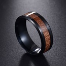 Ali Express Wish heier Verkauf Schmuck Titans tahl Holzmaserung Inlay Ring Grohandel Retro Trendy Marke schwarzer Ring Ring Ringpicture6