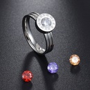 TitaniumStainless Steel Fashion Geometric Ring  Steel Color5 NHHF0644SteelColor5picture12