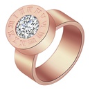 TitaniumStainless Steel Fashion Geometric Ring  Roman numerals  steel6 NHHF0666Romannumeralssteel6picture2