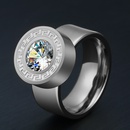 TitaniumStainless Steel Fashion Geometric Ring  Roman numerals  steel6 NHHF0666Romannumeralssteel6picture20