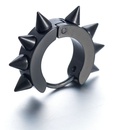 TitaniumStainless Steel Fashion Geometric earring  black NHHF0722blackpicture1