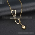 TitaniumStainless Steel Korea Geometric necklace  Steel color NHHF0588Steelcolorpicture6