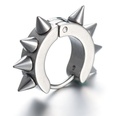 TitaniumStainless Steel Fashion Geometric earring  black NHHF0722blackpicture9