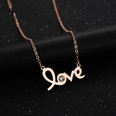 TitaniumStainless Steel Fashion Geometric necklace  Steel color NHHF0755Steelcolorpicture9
