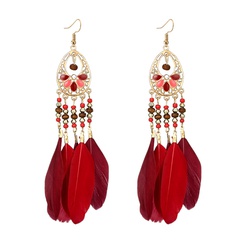 Alloy Bohemia  earring  (red) NHGY2067-red