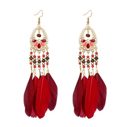 Alloy Bohemia  earring  red NHGY2067redpicture1