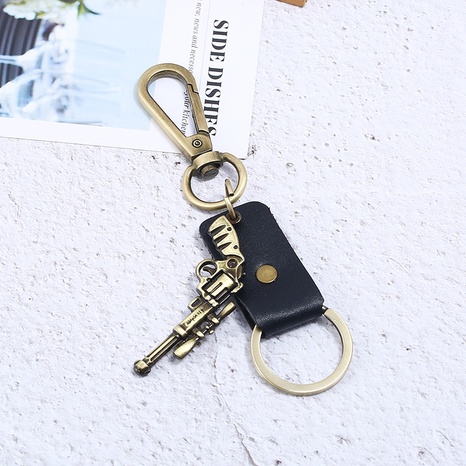 Alloy Vintage  key chain  (black) NHPK2031-black's discount tags