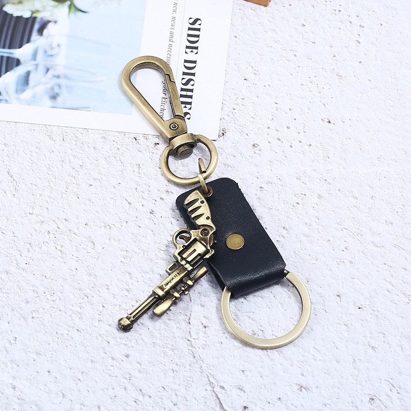 Alloy Vintage  key chain  black NHPK2031black