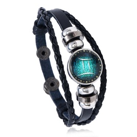 Leather Fashion Geometric bracelet  Aries NHPK2048Ariespicture27