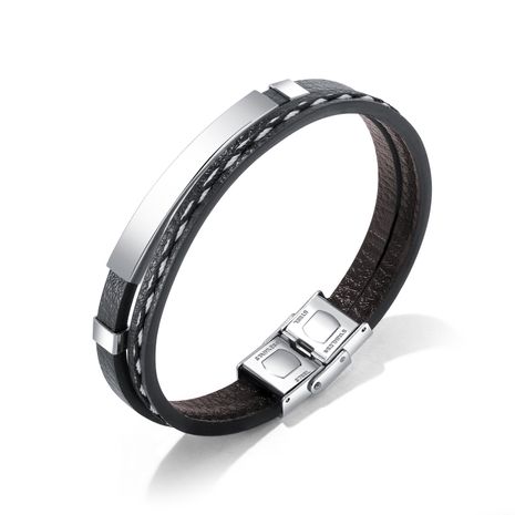 Bracelet Mode Géométrique Titane & Acier Inoxydable (Modèles Acier) NHOP2747-Modèles-Acier's discount tags