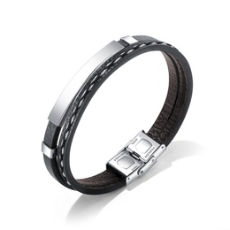 TitaniumStainless Steel Fashion Geometric bracelet  Steel models NHOP2747Steelmodelspicture1