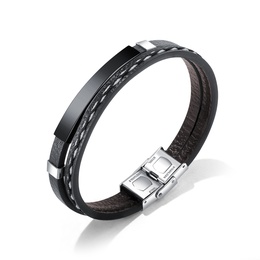 TitaniumStainless Steel Fashion Geometric bracelet  Steel models NHOP2747Steelmodelspicture3