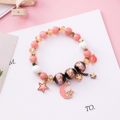 Alloy Korea Geometric bracelet  (A pink) NHMS0517-A-pink