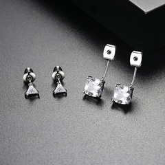 Alloy Korea Geometric earring  (White-05E14) NHTM0306-White-05E14