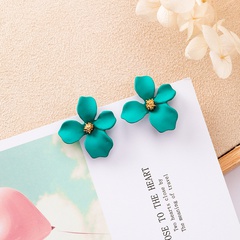 Alloy Korea Flowers earring  (K8316 green) NHMS0847-K8316-green