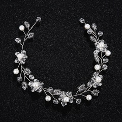 Beads Simple Flowers Hair accessories  (Alloy) NHHS0489-Alloy