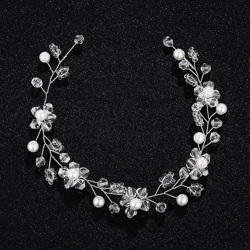 Beads Simple Flowers Hair accessories  Alloy NHHS0489Alloy
