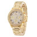 Leisure Ordinary glass mirror alloy watch Rose alloy NHSY0571picture1