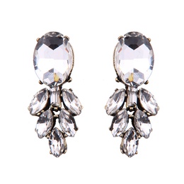 Occident and the United States alloy Rhinestone earring black  NHJQ8322picture1