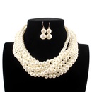 Beads Fashion Geometric necklace  white NHCT0303whitepicture1