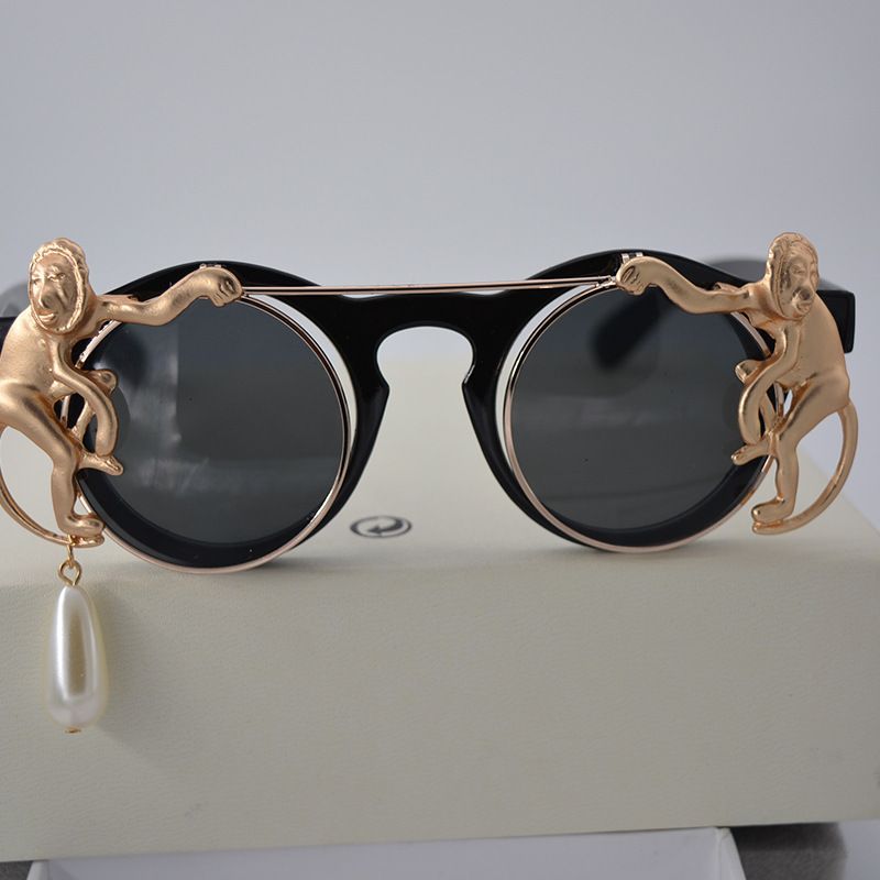 Alloy Vintage  glasses  black NHNT0521black
