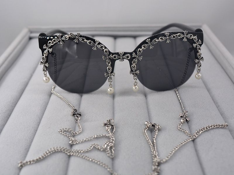 Alloy Vintage  glasses  black NHNT0533black