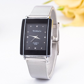 Leisure Ordinary glass mirror alloy watch black NHSY0277picture4
