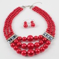 Beads Fashion Geometric necklace  red NHCT0298redpicture7